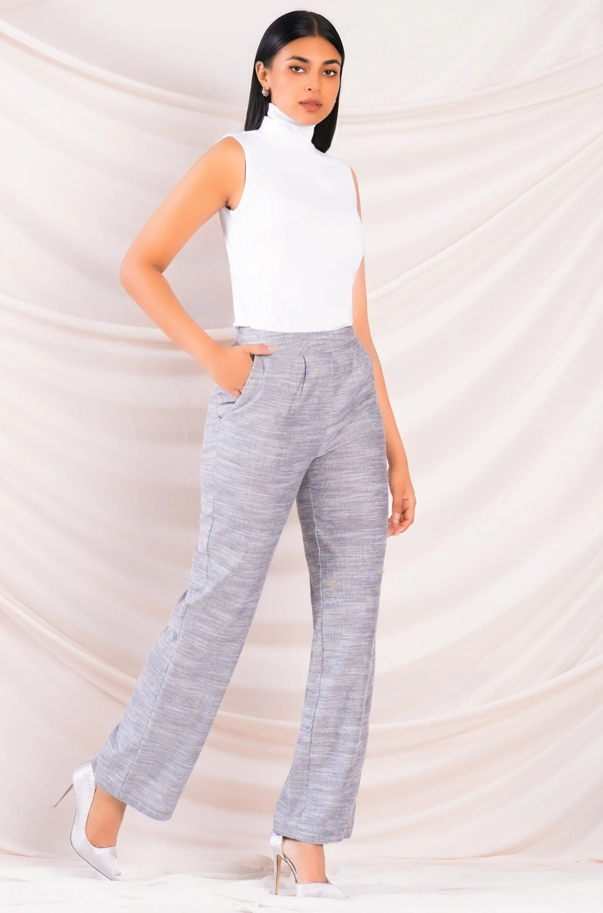 Grey High Waist Pant