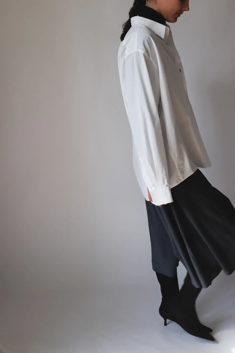 GREY VINTAGE SKIRT TROUSERS