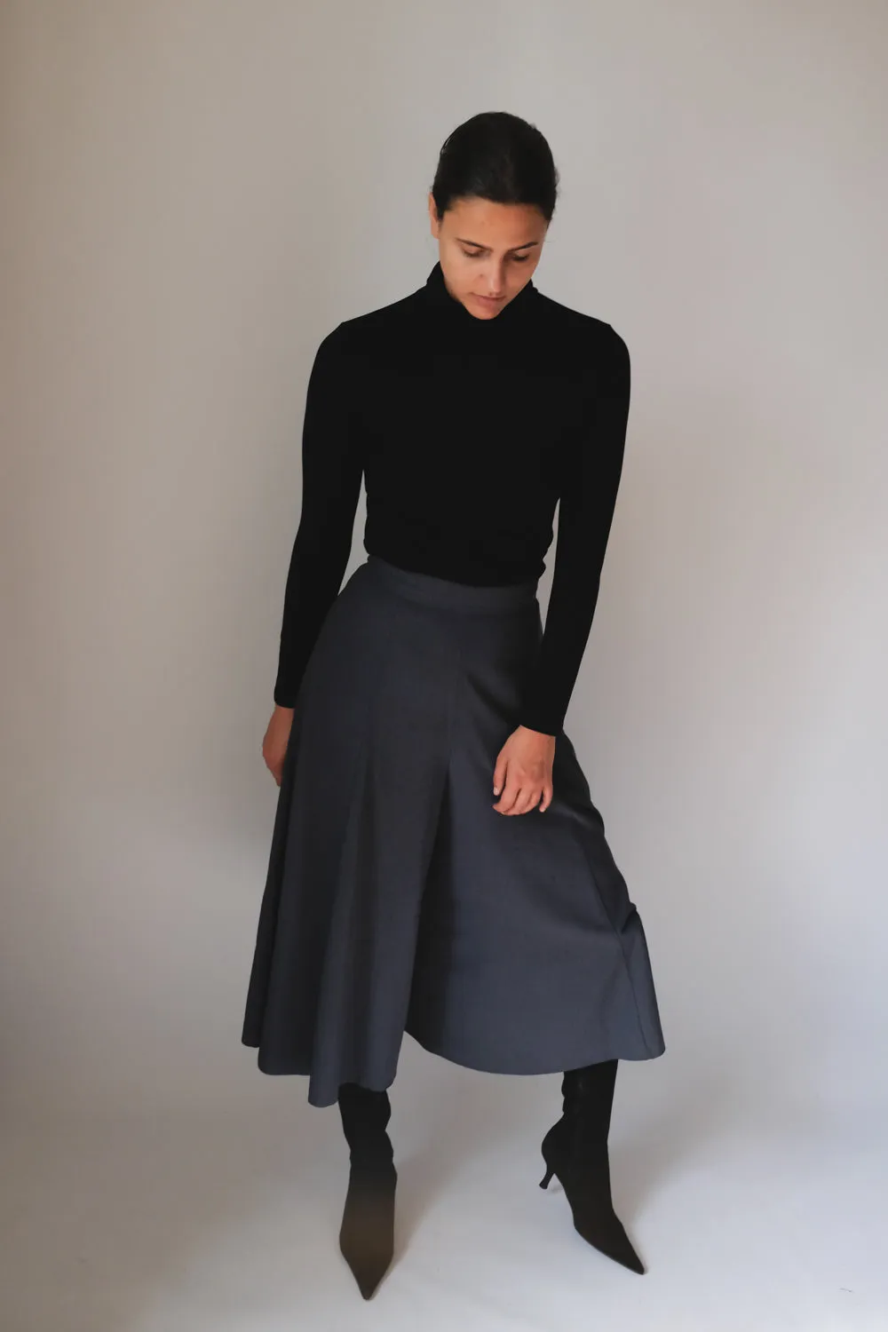 GREY VINTAGE SKIRT TROUSERS