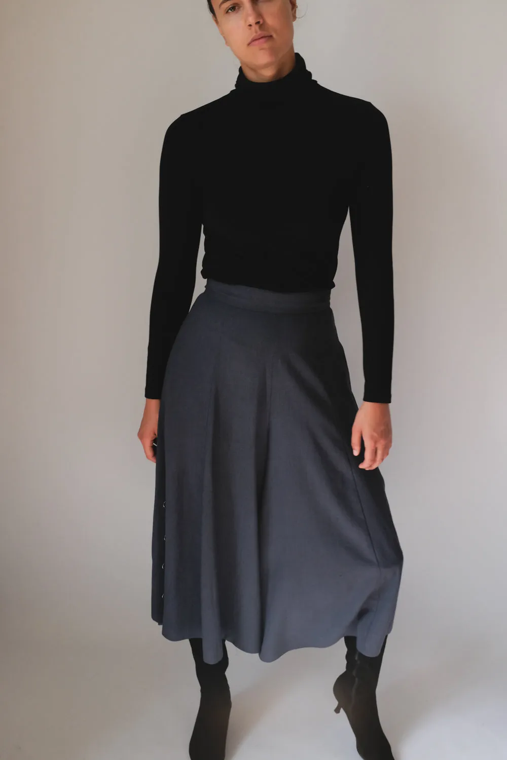 GREY VINTAGE SKIRT TROUSERS