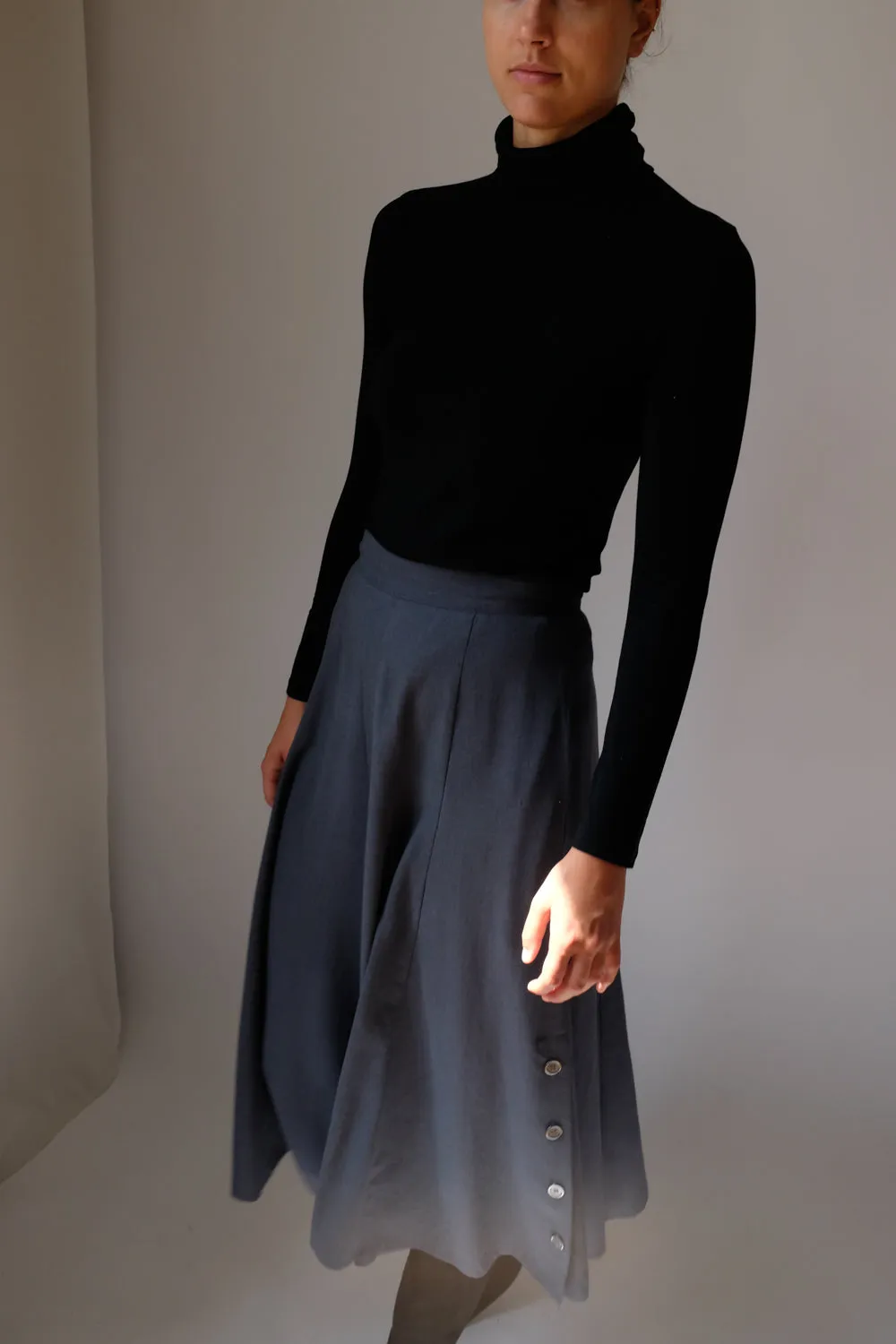 GREY VINTAGE SKIRT TROUSERS