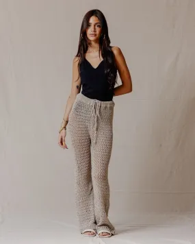 Handmade Crochet Pants Beige