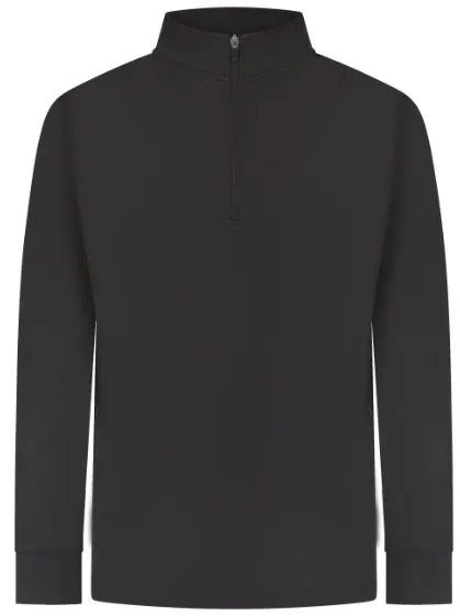 Hebburn Comprehensive School Black 1/4 Zip Sport Top