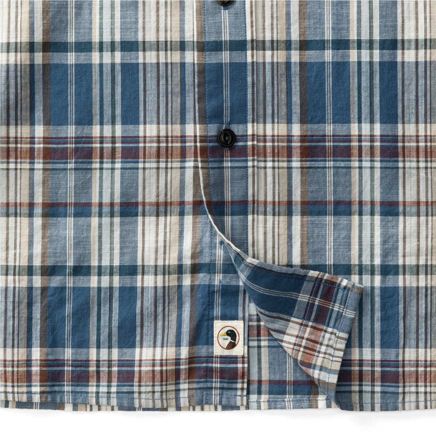 Higgins Plaid Cotton Slub Sport Shirt