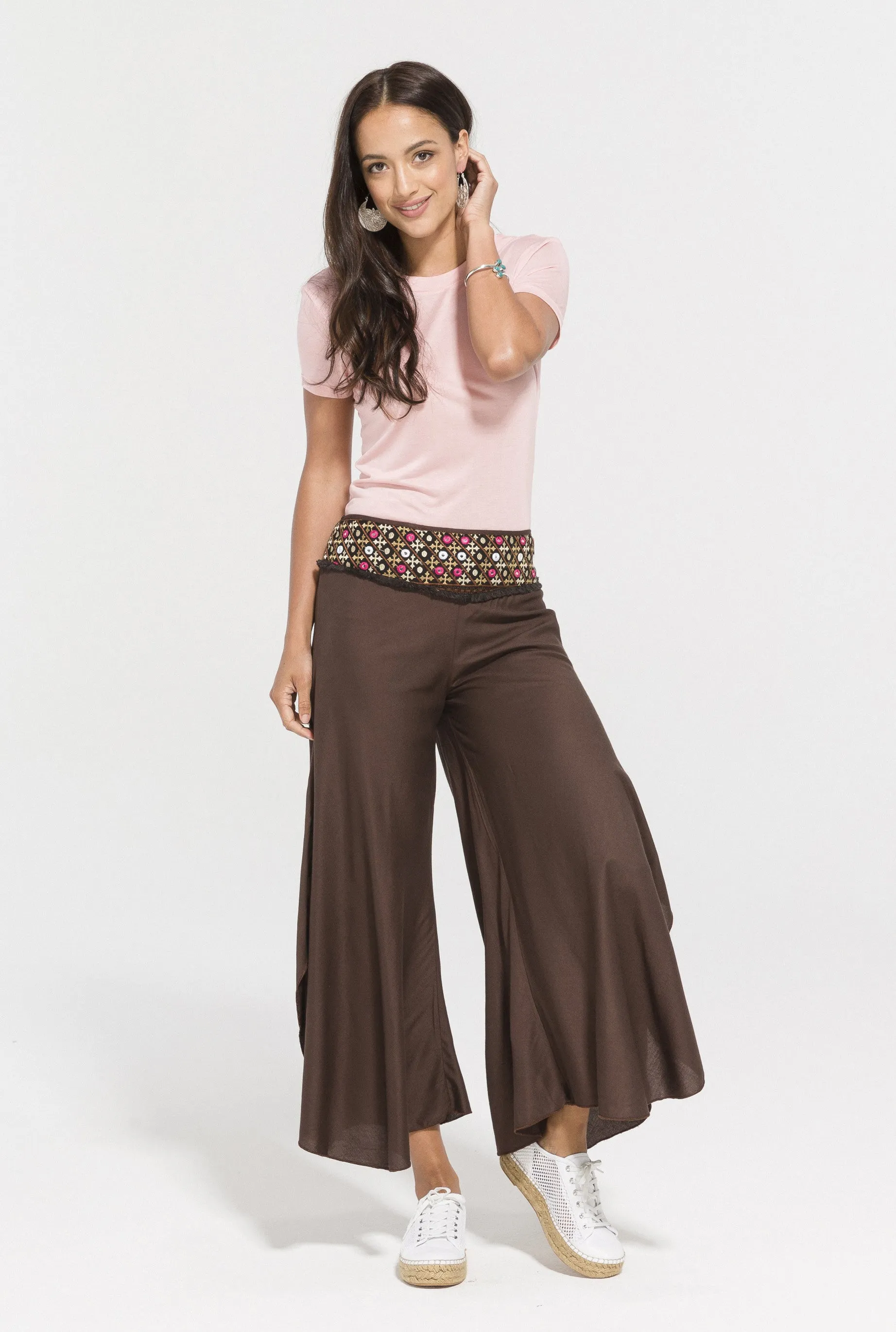 Jade Embroidered Pants