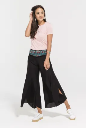 Jade Embroidered Pants