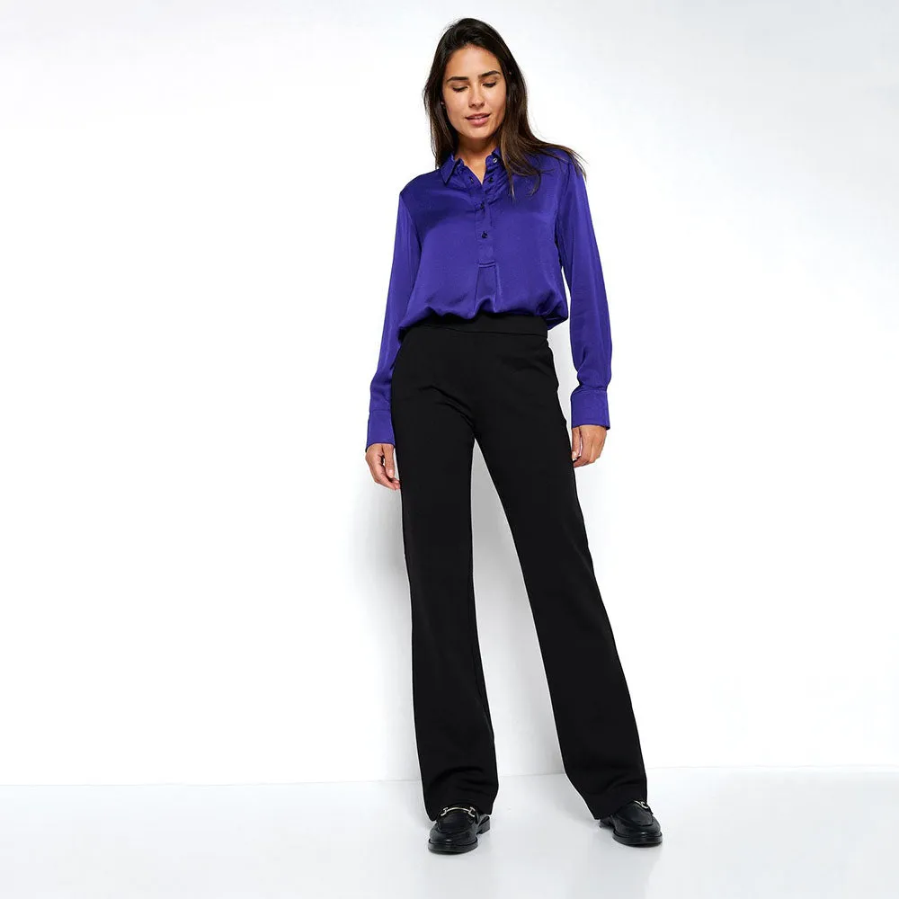 Jenny Black Wide Leg Trousers