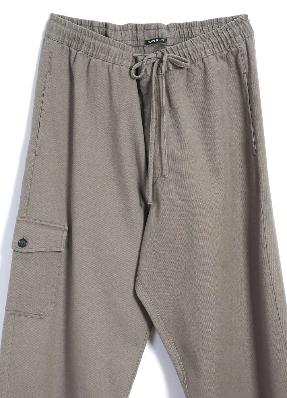 JIMMY | Casual Cargo Drawstring Pants | Light Grey