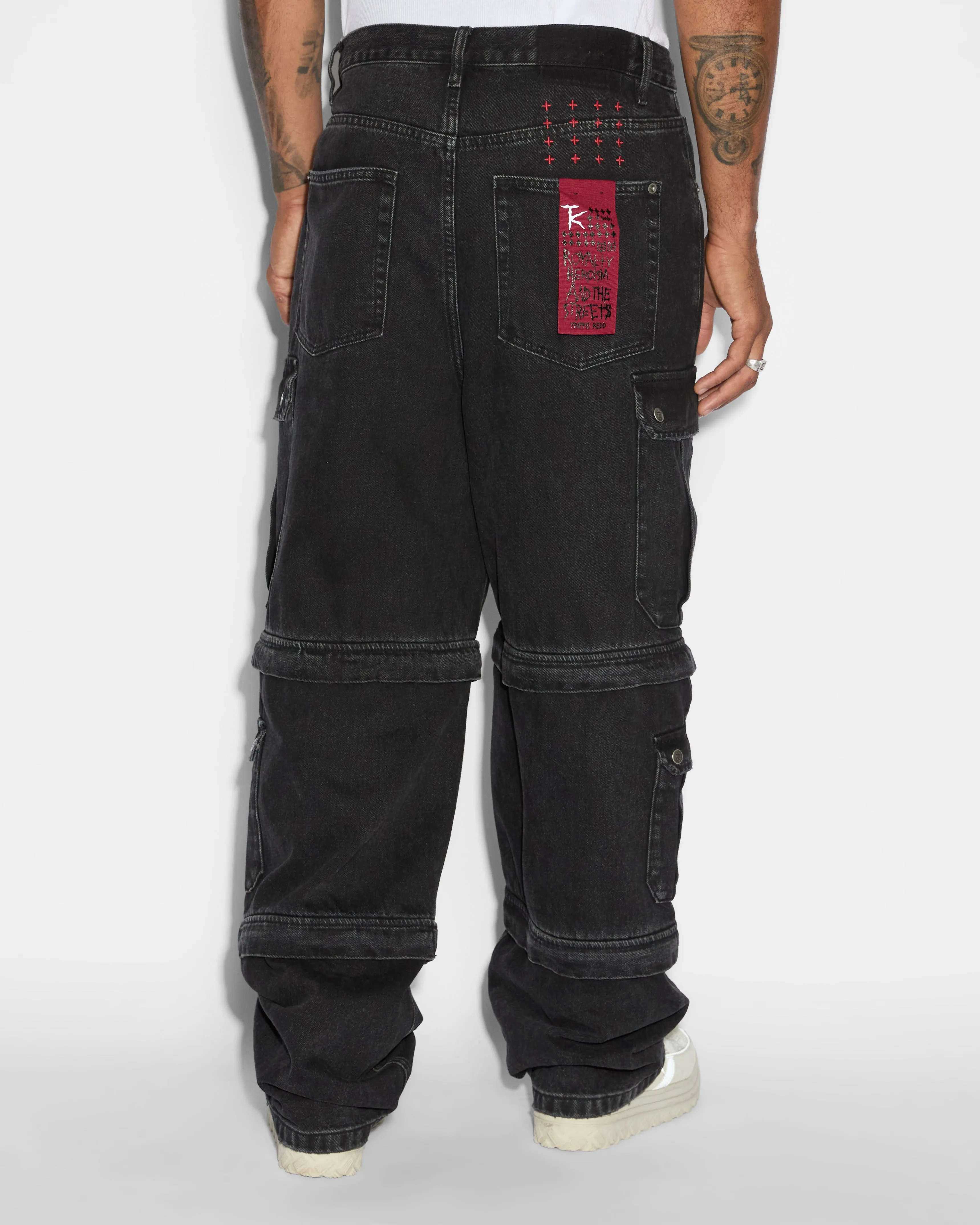 Ksubi X TRIPPIE REDD Maxx Zip Off Cargo Pants - Black