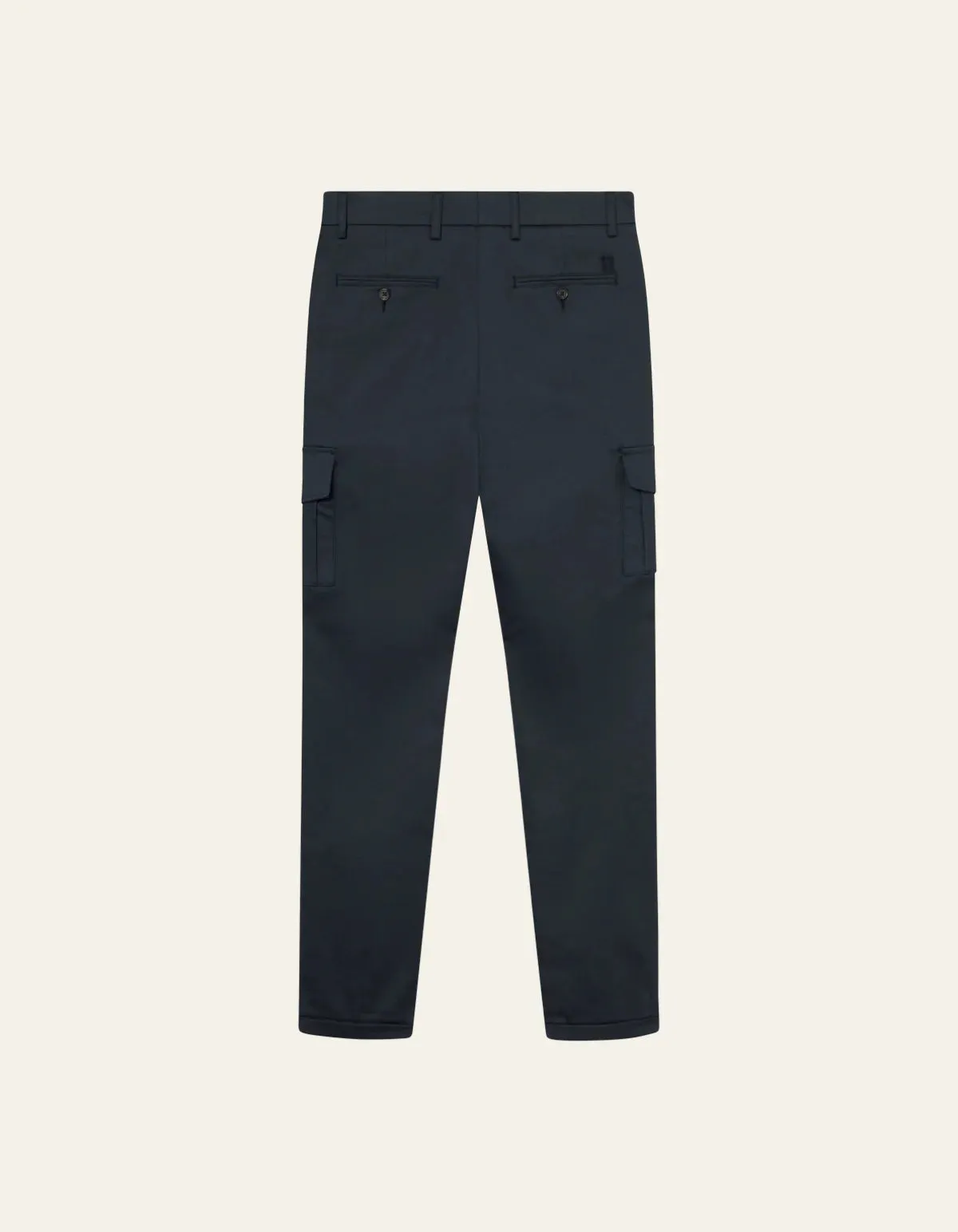 Les Deux Como Cotton Cargo Suit Pants - Navy