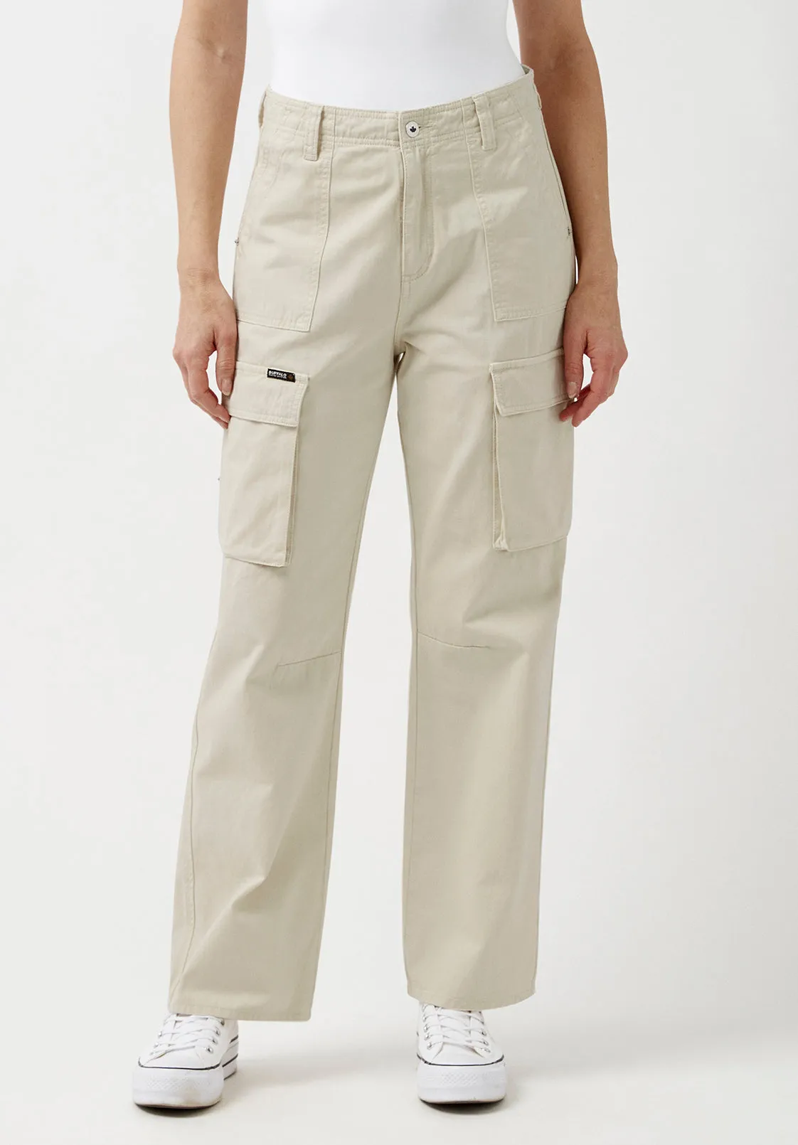 Low Rise Straight Gia Beige Cargo Pants - BL15915