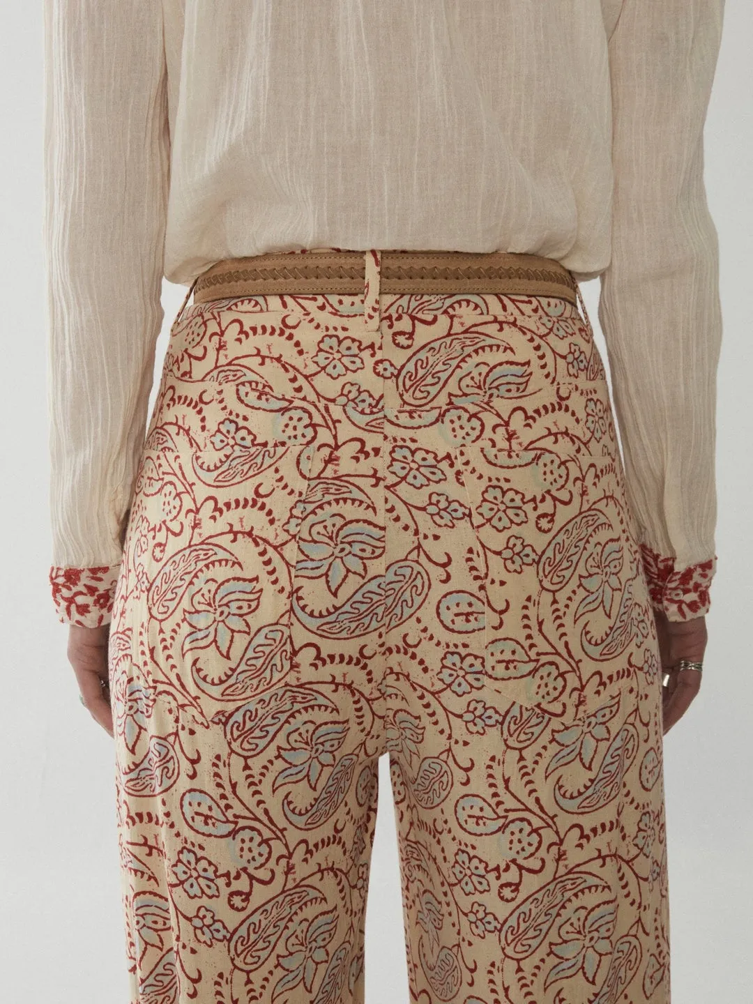 Maison Hotel Indira Elvis Paisley Floral Vintage Pant - ByAdushka