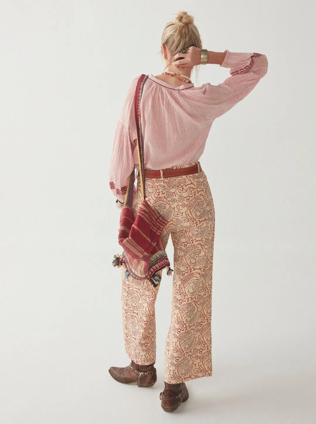 Maison Hotel Indira Elvis Paisley Floral Vintage Pant - ByAdushka