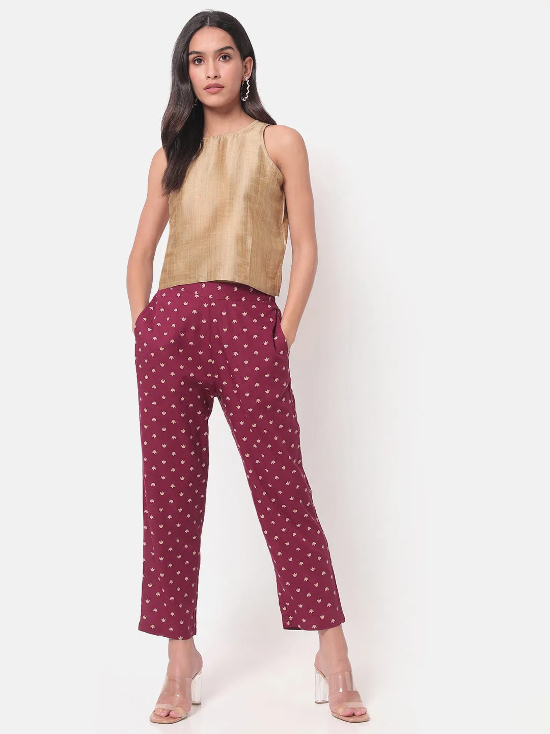 Malang Straight Maroon Pants