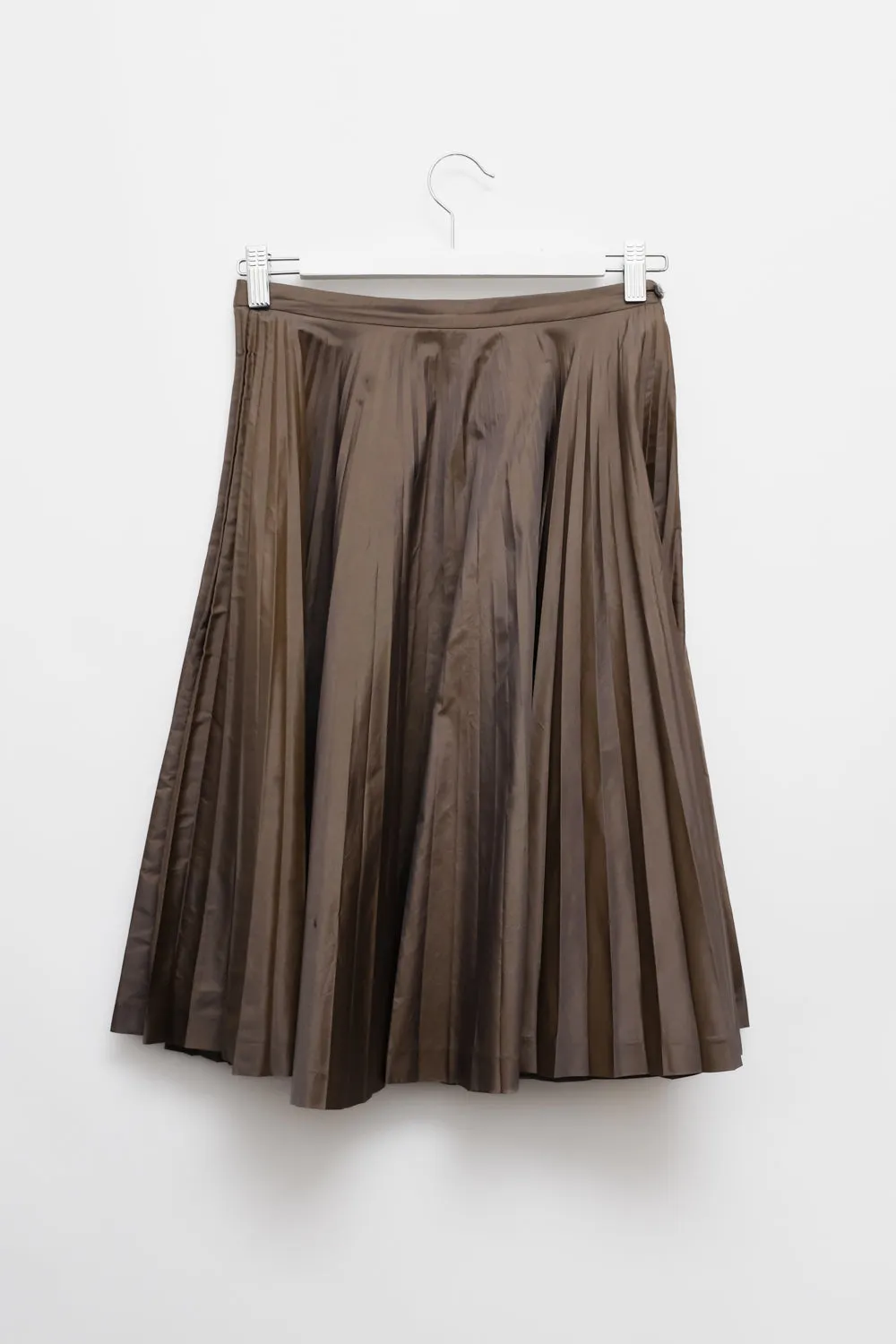 MARGARET HOWELL SILK METALLIC SKIRT