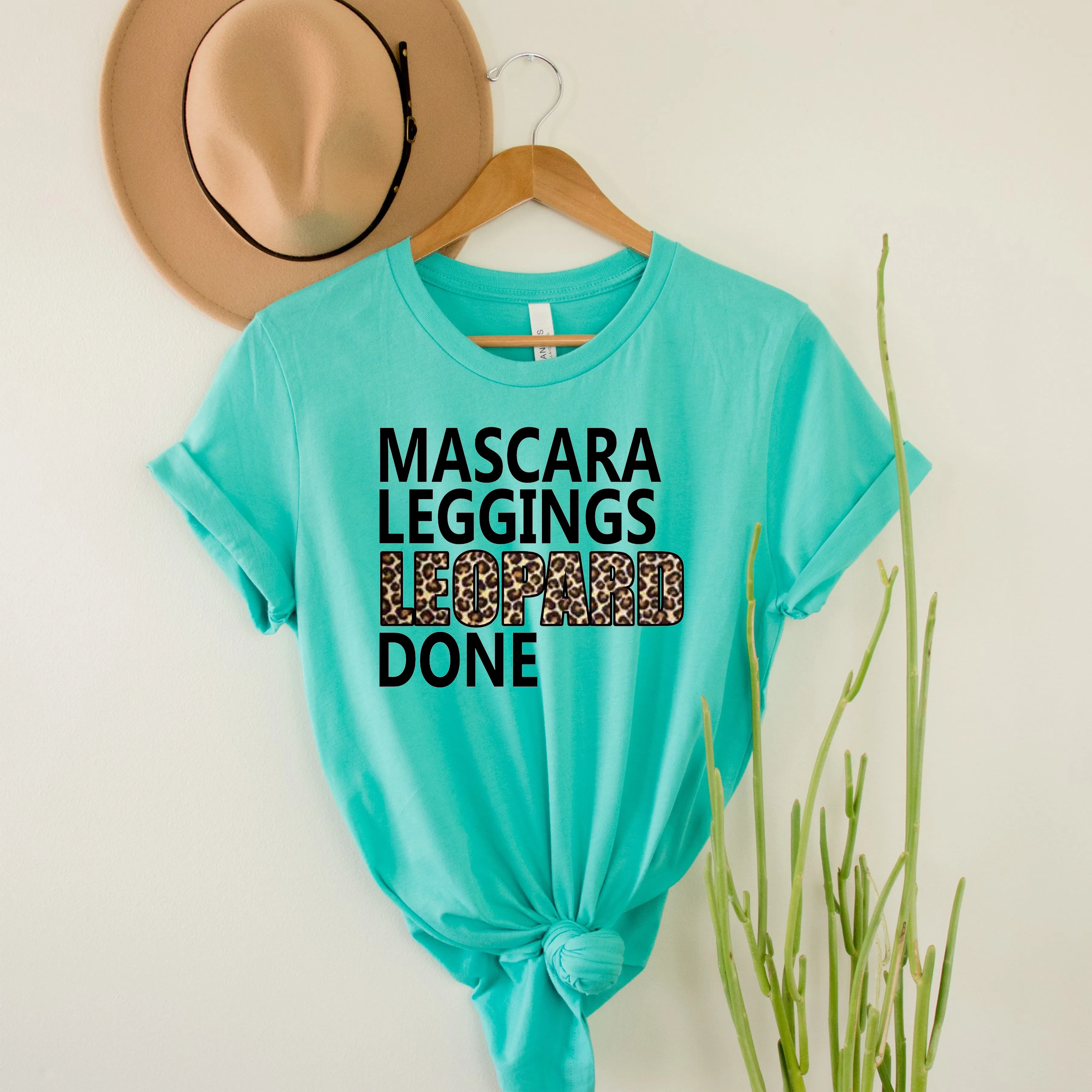 Mascara Leggings Leopard Done Shirt