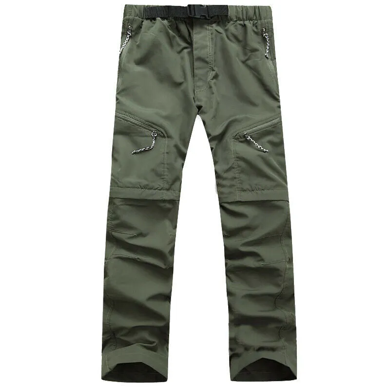 Mens Soft Shell Hiking Trousers Tactical Casual Cargo Work Pants Bottom Outdoor