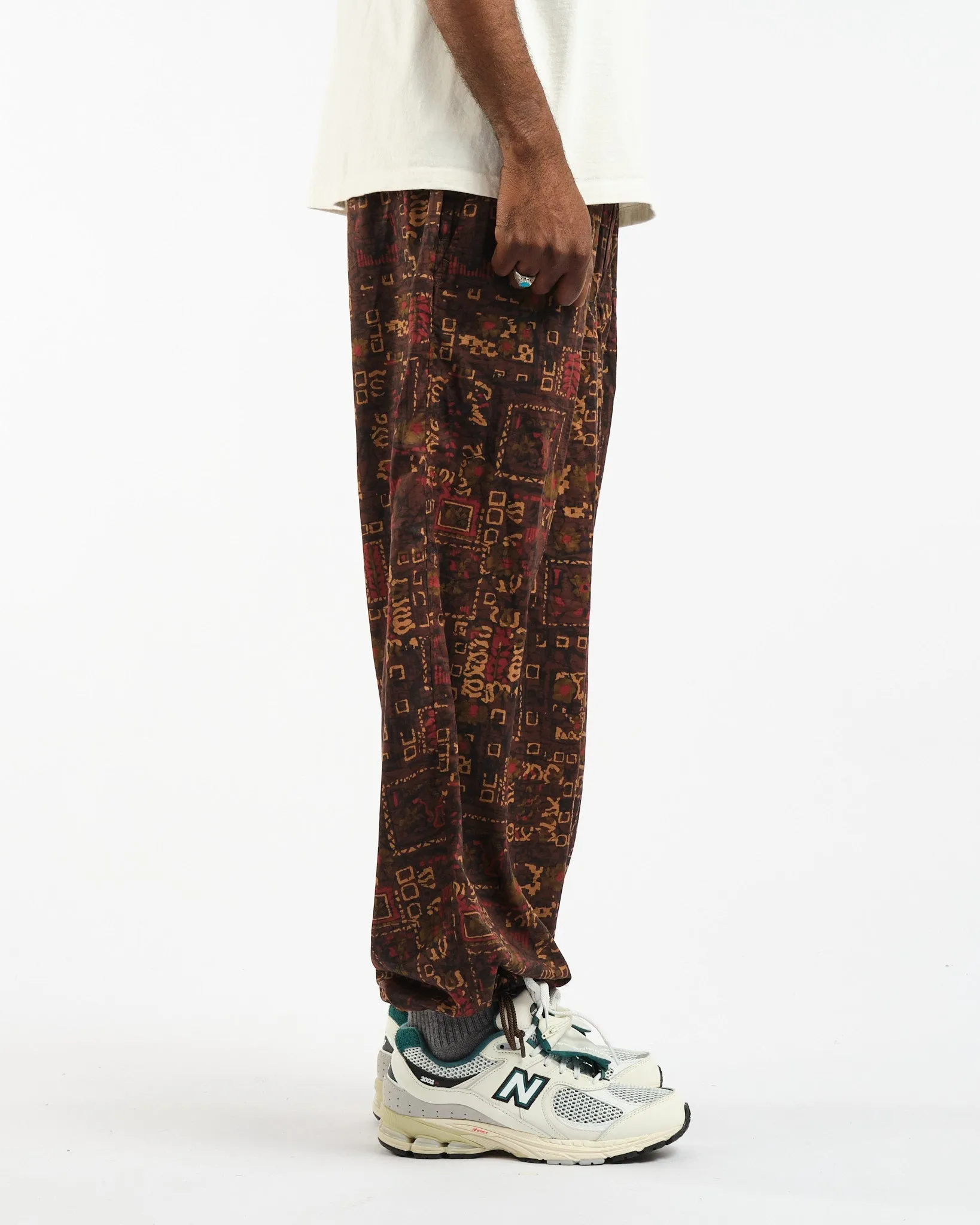 MIL Easy Pants Batik Print PE Brown