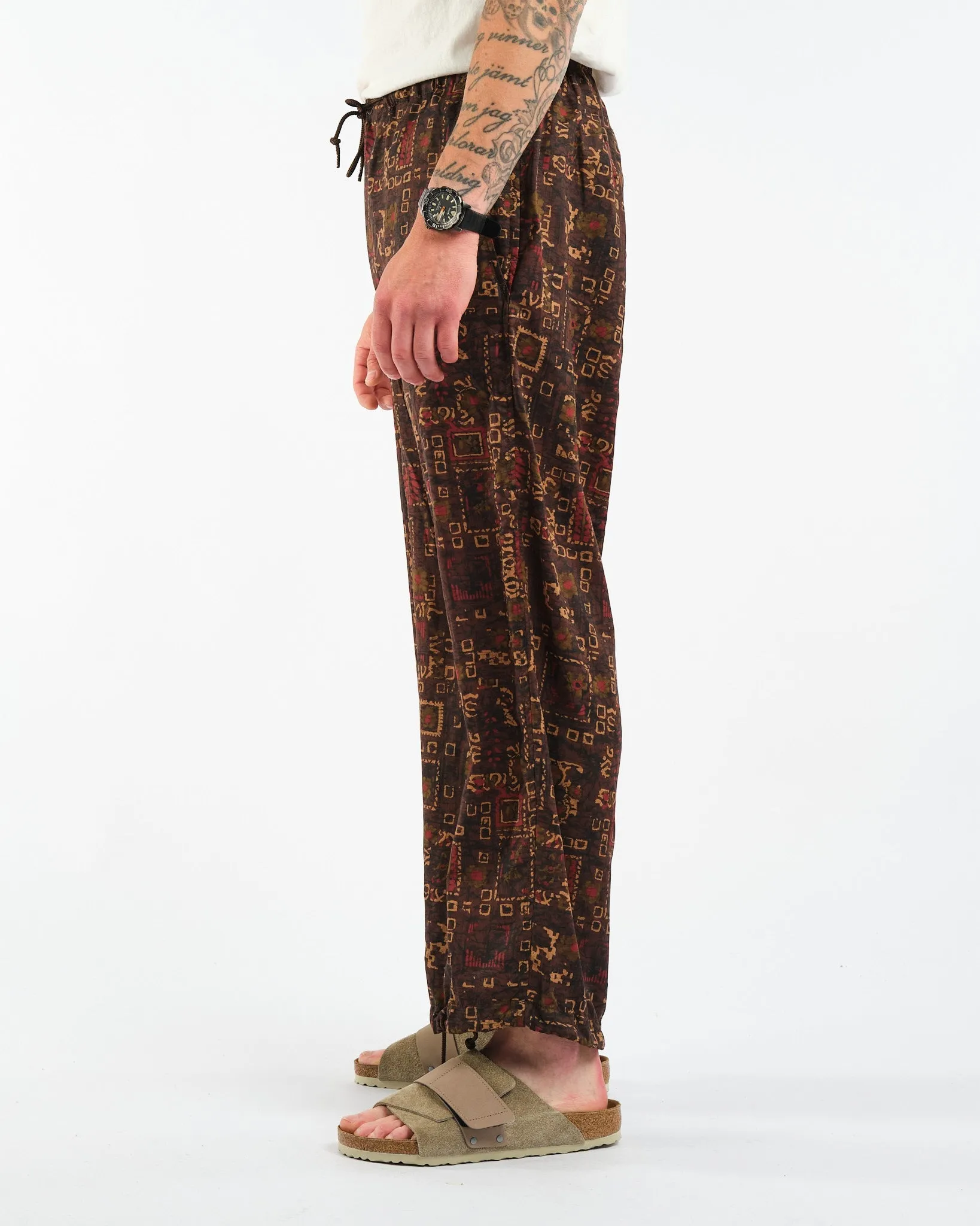 MIL Easy Pants Batik Print PE Brown