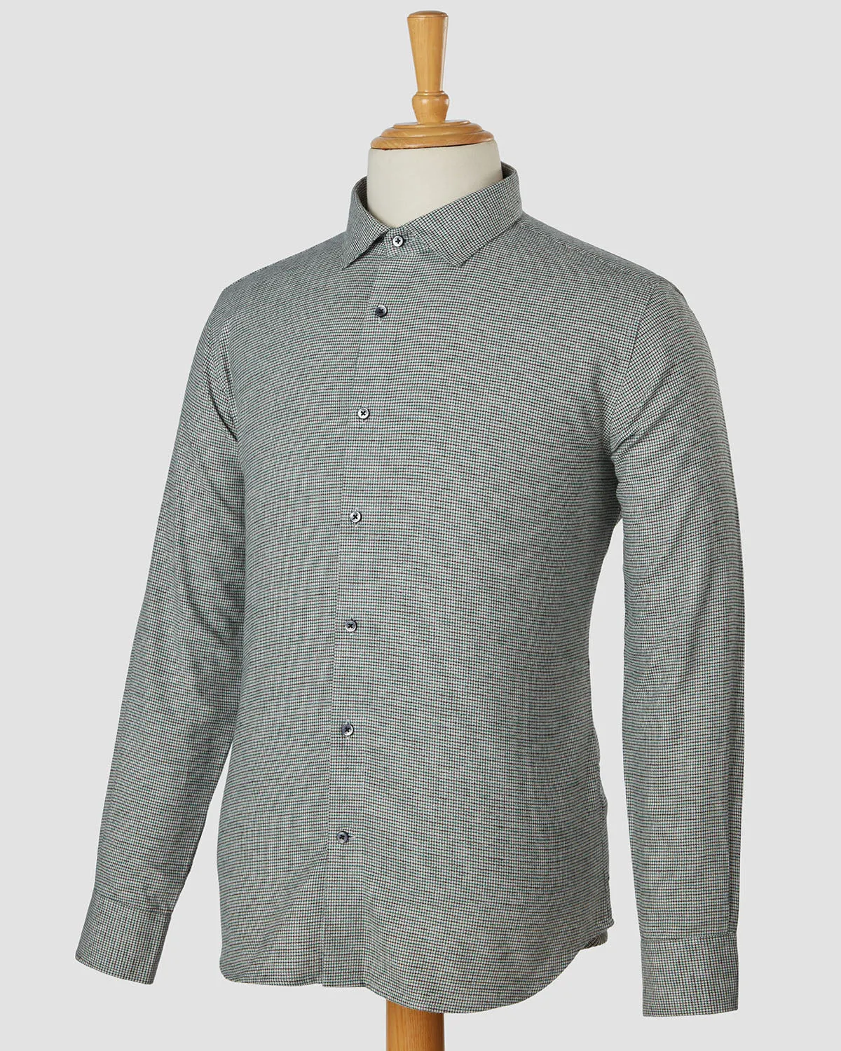 Moss Brushed Houndstooth Shirt