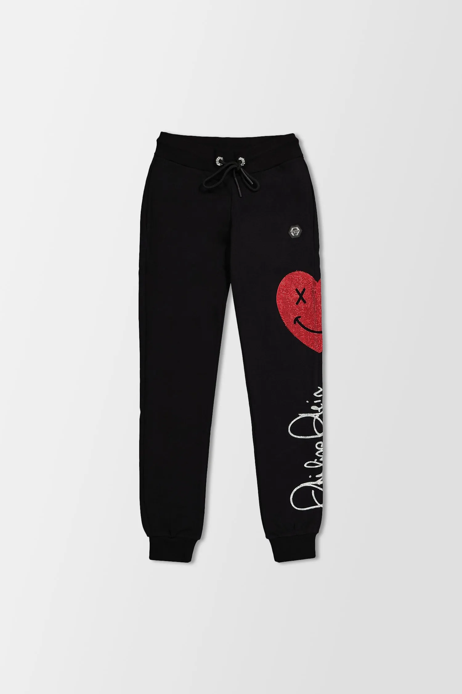 Philipp Plein Black Signature Jogging Trousers