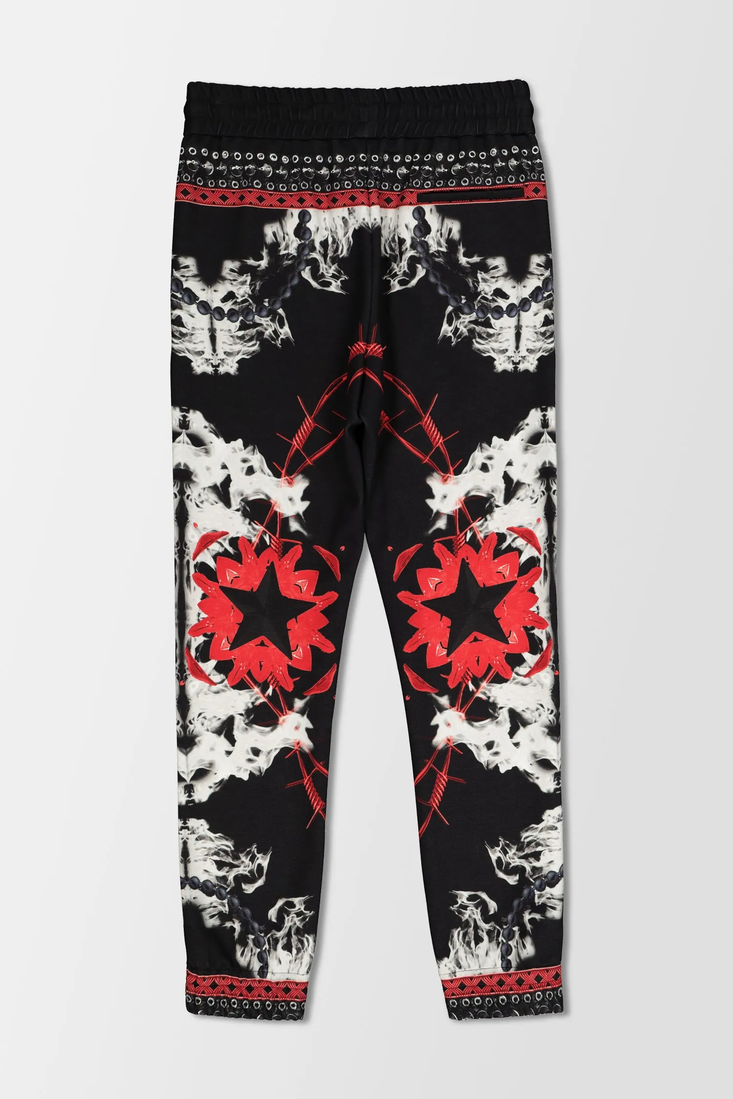 Philipp Plein Black Texture Foulard Jogging Trousers