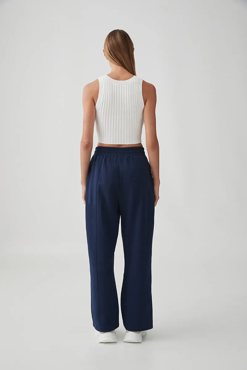 Pintuck Wide Leg Trackpant 511