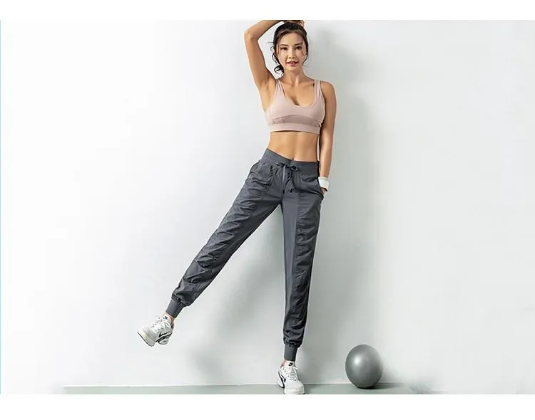 Proudy Gathers Athleisure Wear Trackpants