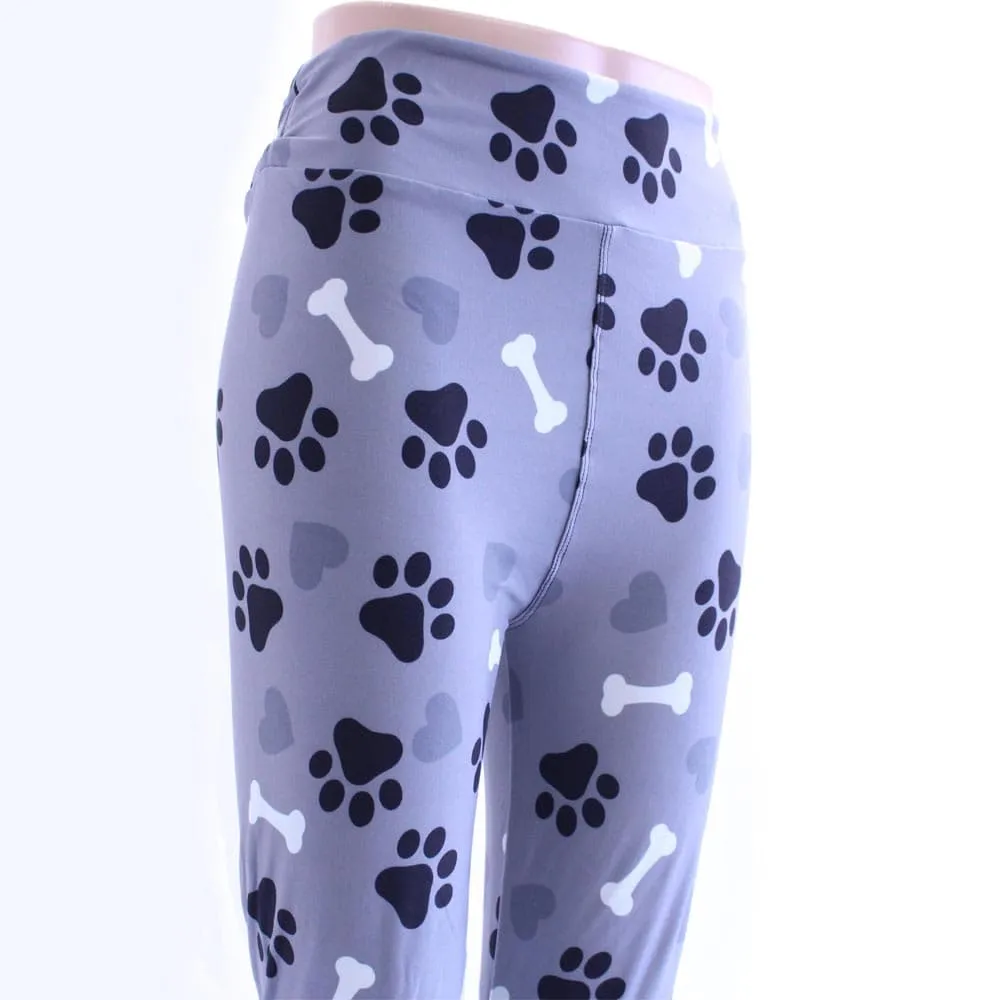 Puppy Love Pattern Leggings