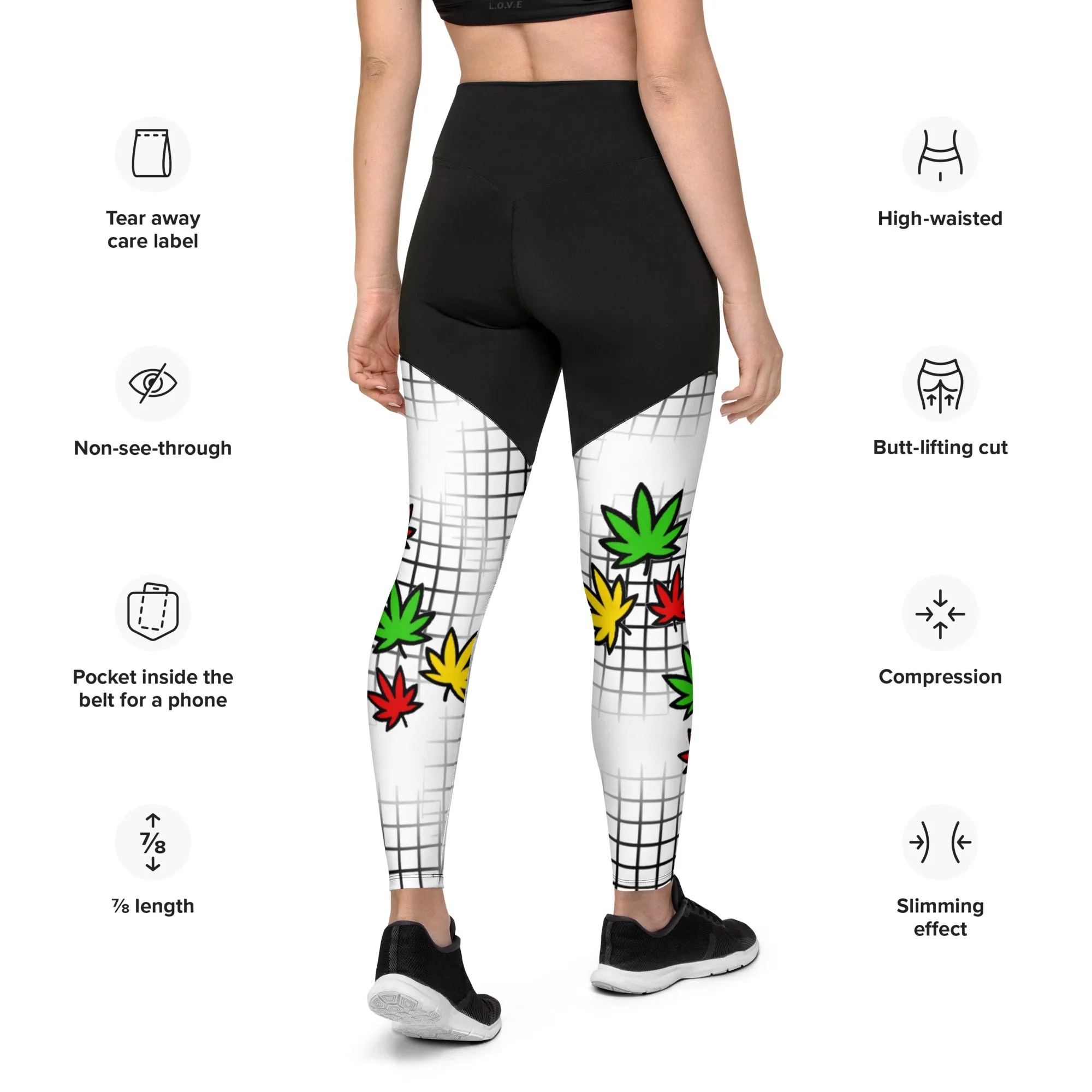 Ras Colors Grid Sports Leggings