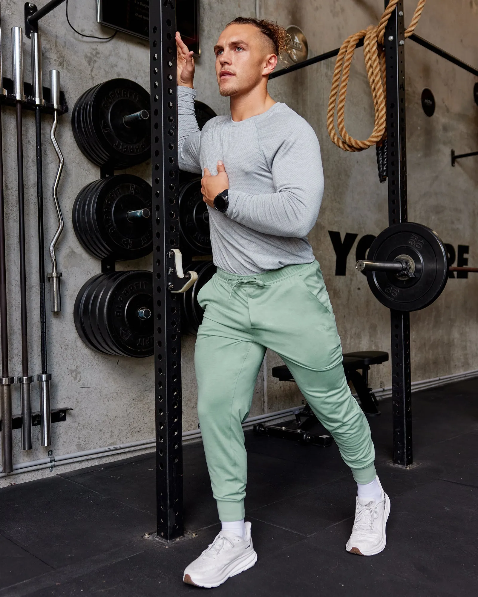 Restore CloudFLX Joggers - Iceberg Green Marl