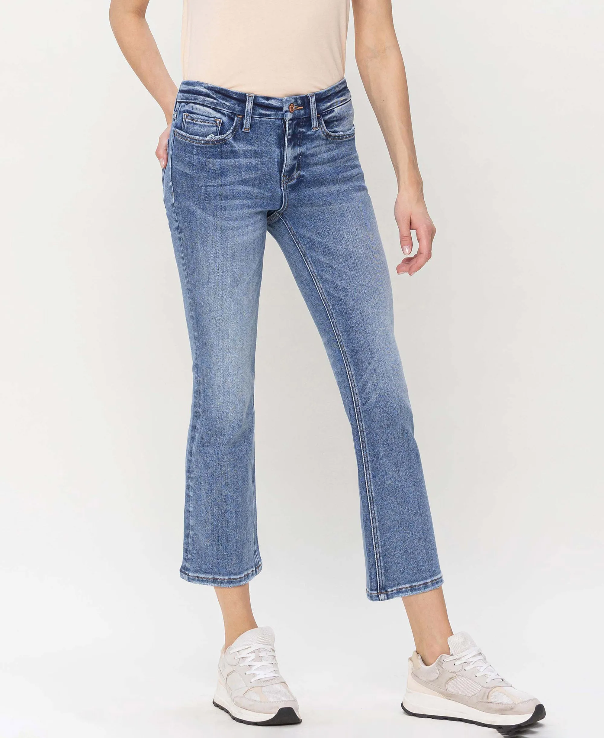 Robust - Mid Rise Kick Flare Jeans