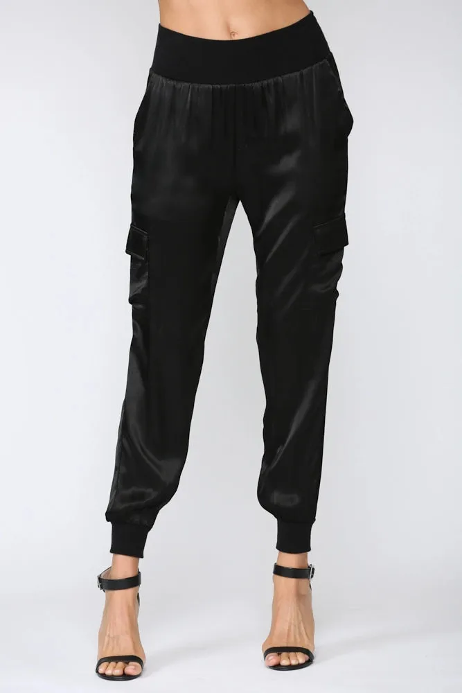 Satin Jogger Pants