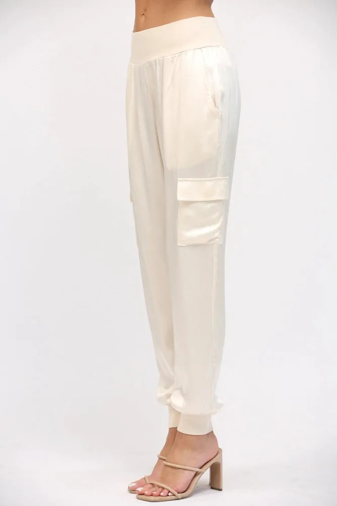 Satin Jogger Pants