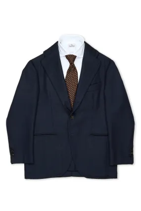 Sciamat Navy Herringbone Wool Sport Coat