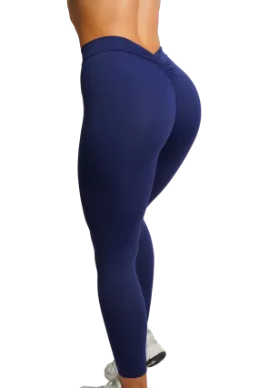 SCULPT V-BACK LEGGINGS - NAVY