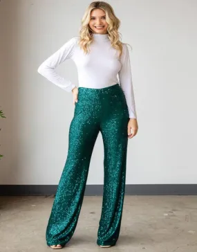 Sequins Dressy Long Pants