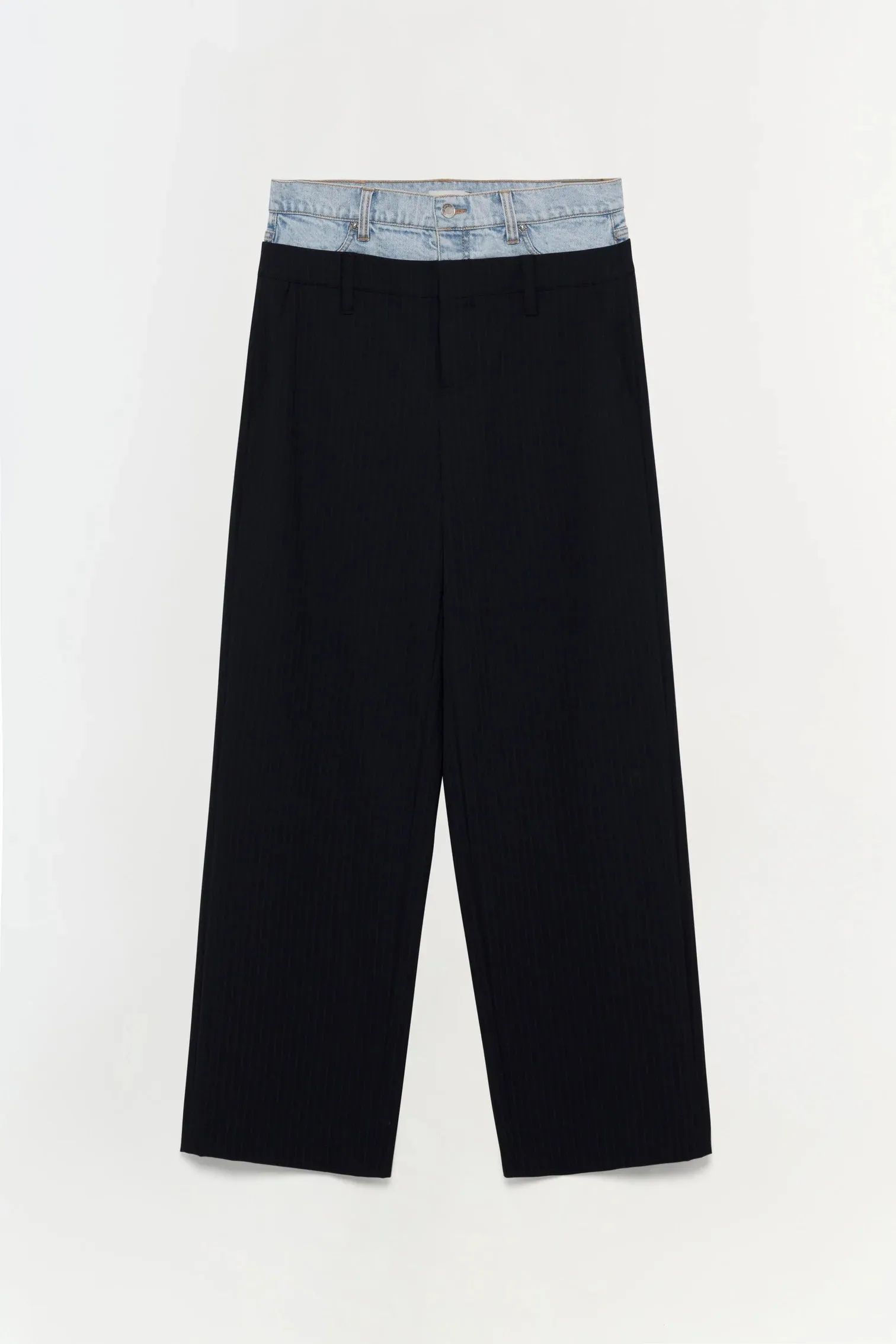 SIMKHAI OPHELIA DOUBLE WAISTBAND PANT