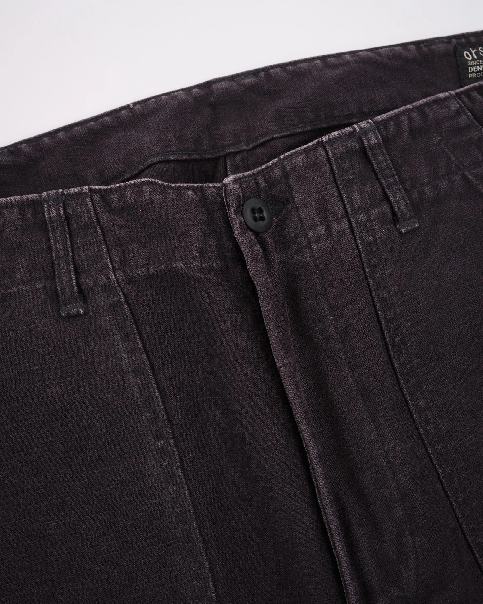 SLIM FIT FATIGUE PANTS BLACK STONE