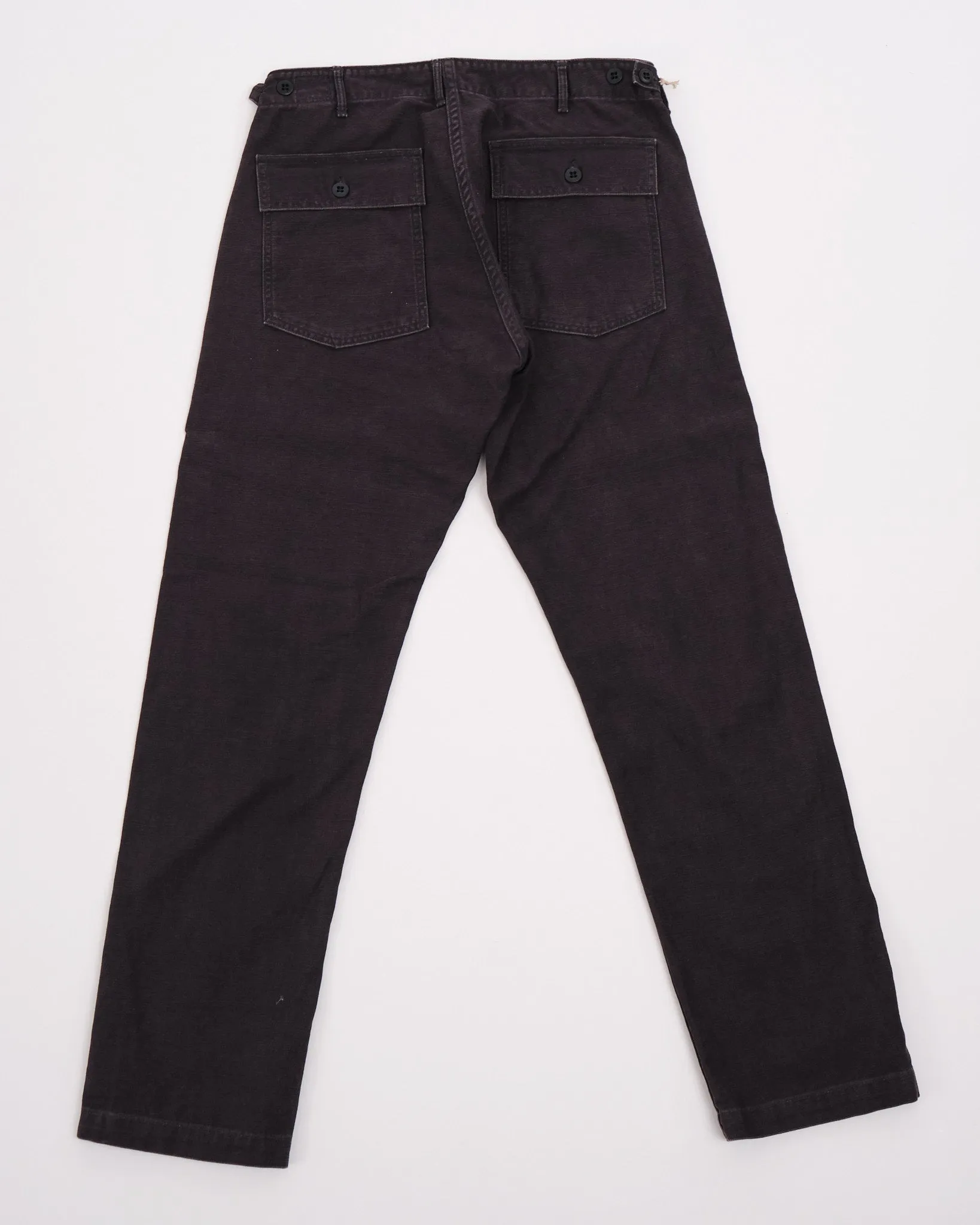 SLIM FIT FATIGUE PANTS BLACK STONE