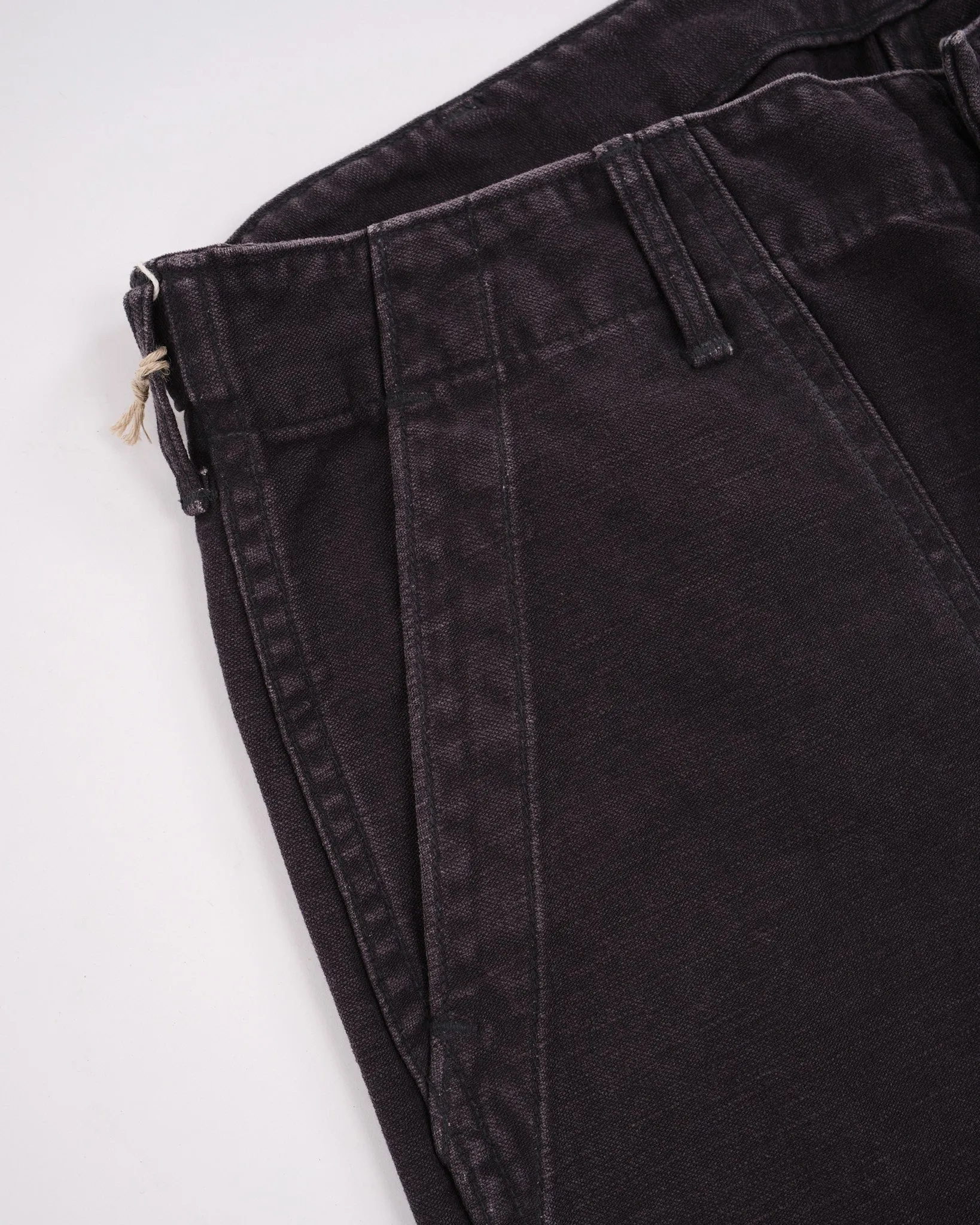 SLIM FIT FATIGUE PANTS BLACK STONE