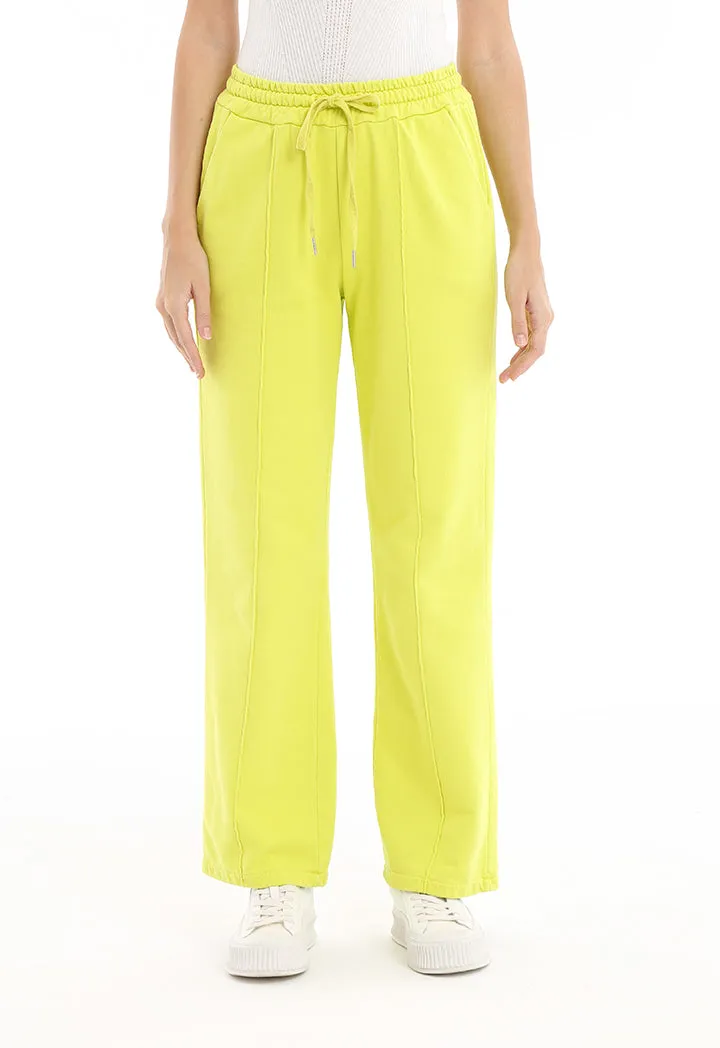 Solid Elasticated Waist Trouser