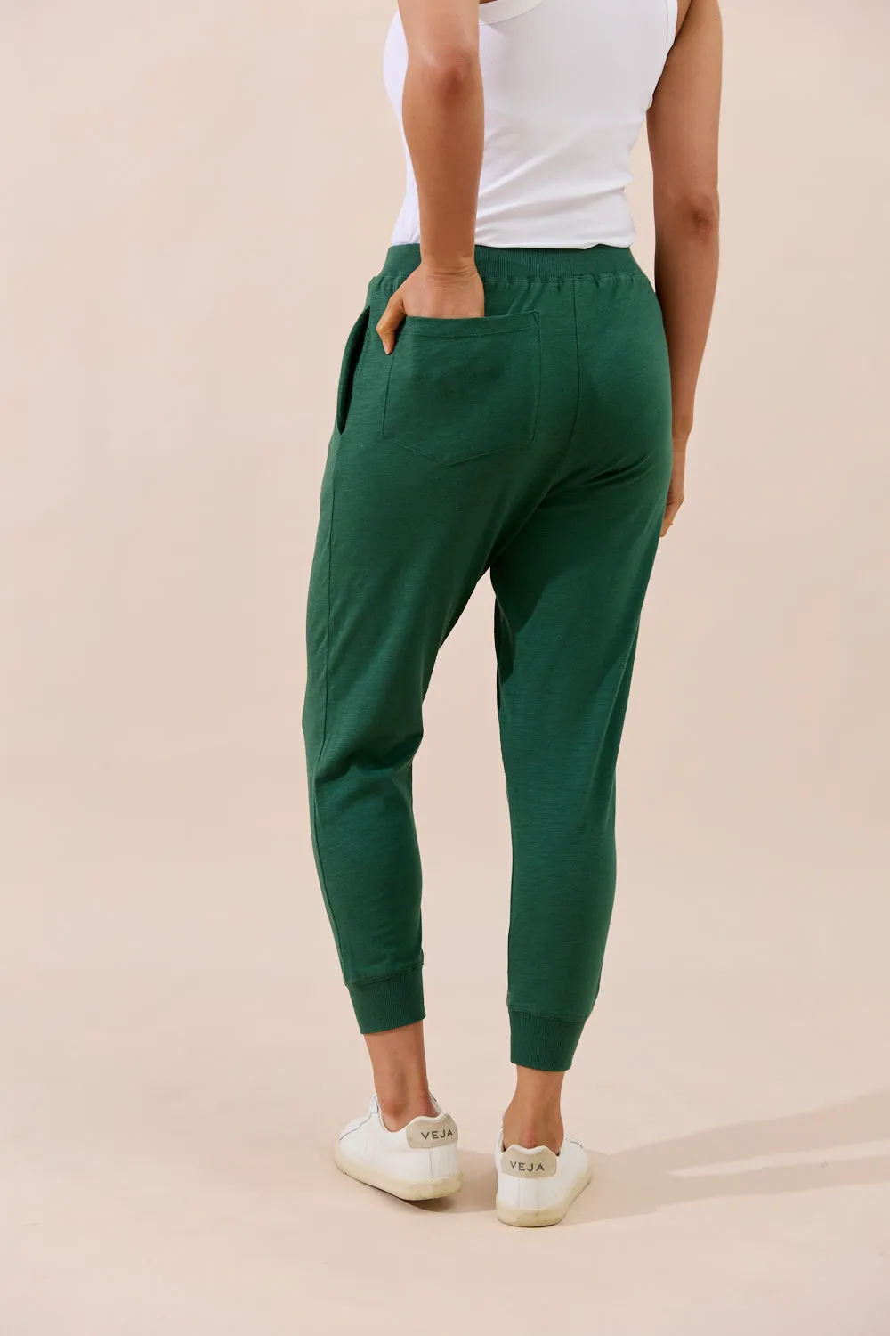 Sorrento Pants 7/8 - Forest Green