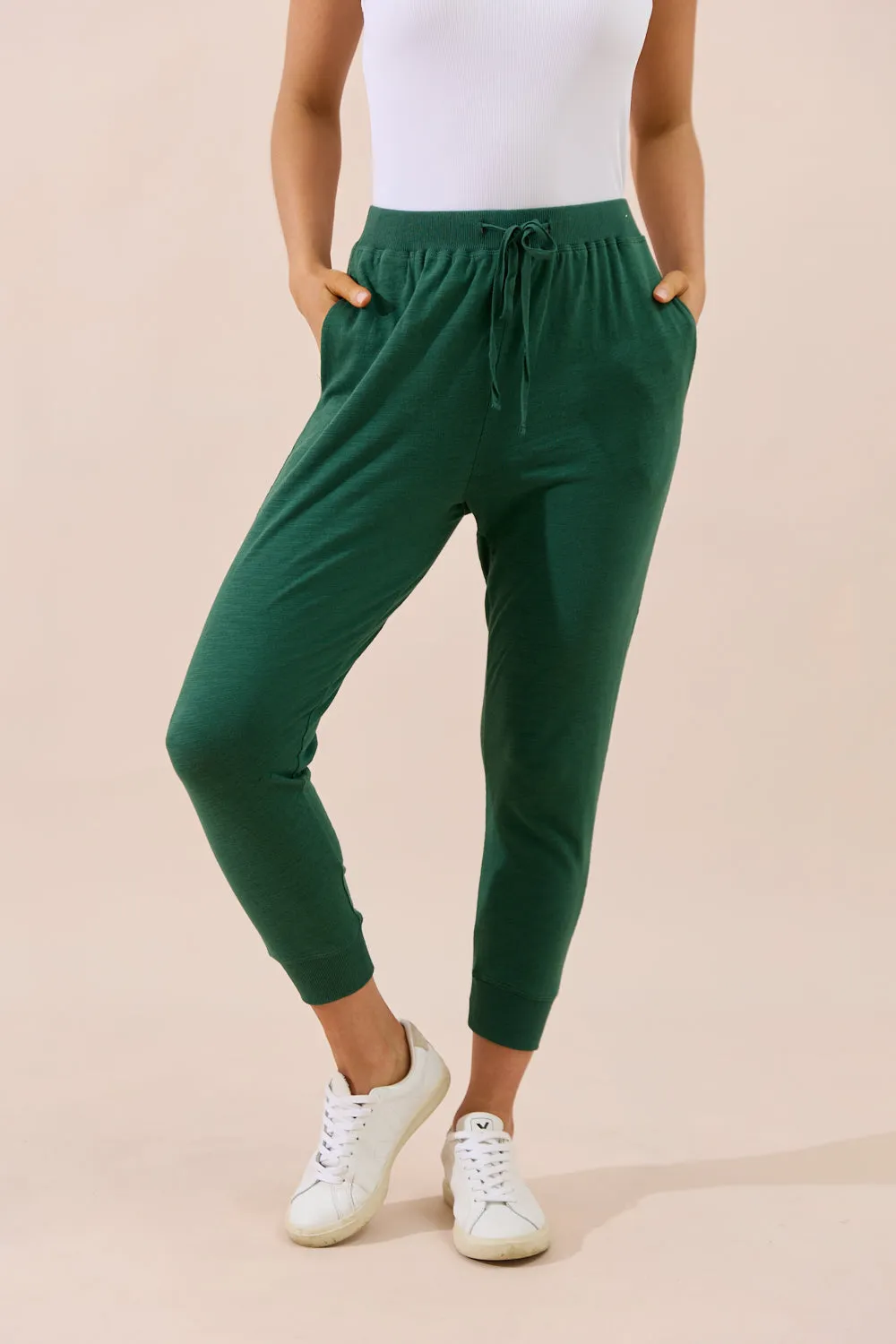 Sorrento Pants 7/8 - Forest Green