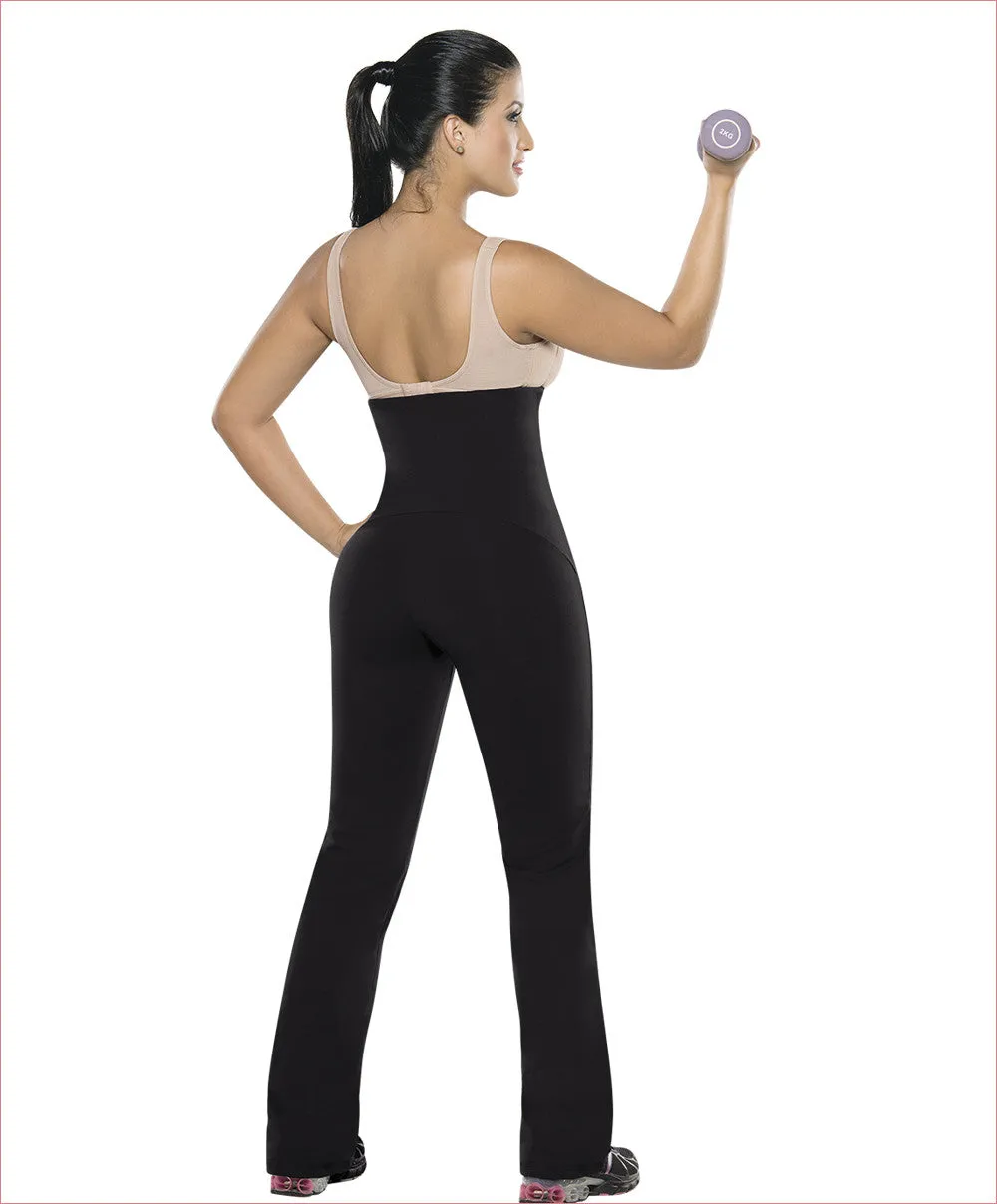 Sport pants plus waist trainer all in one  - Straight leg style D6004