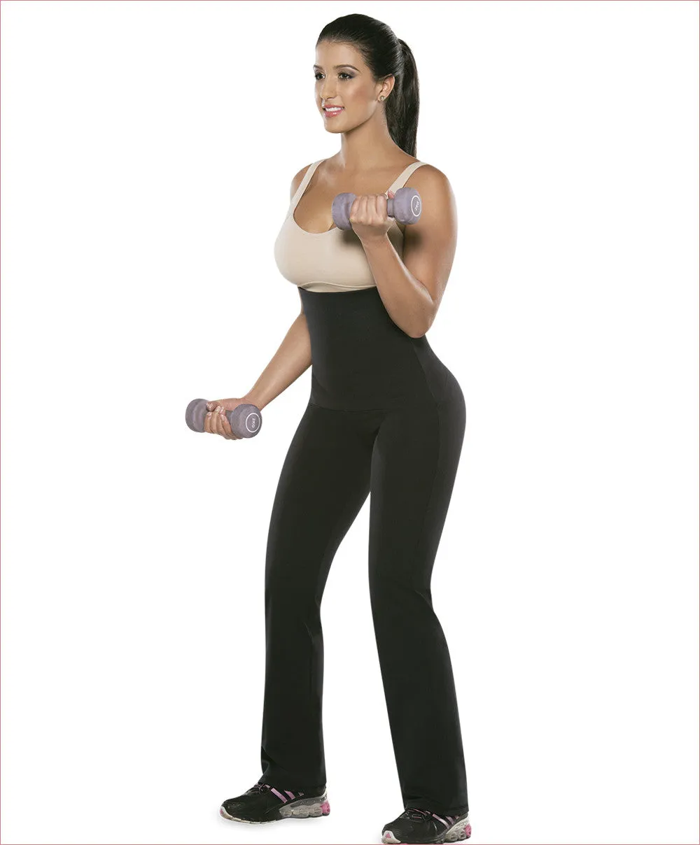 Sport pants plus waist trainer all in one  - Straight leg style D6004