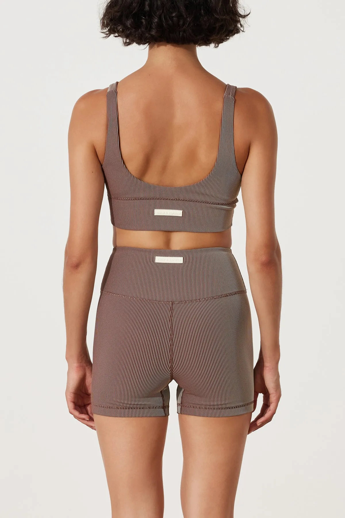 Stripe Rib Short - Chocolate