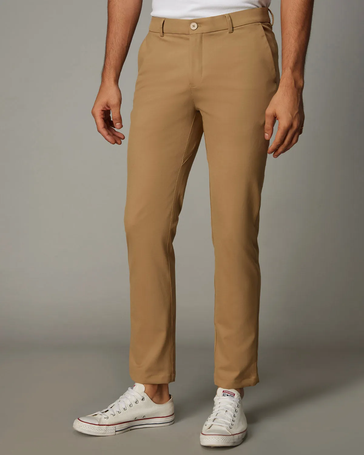 Tailored Smart Pants - Khaki