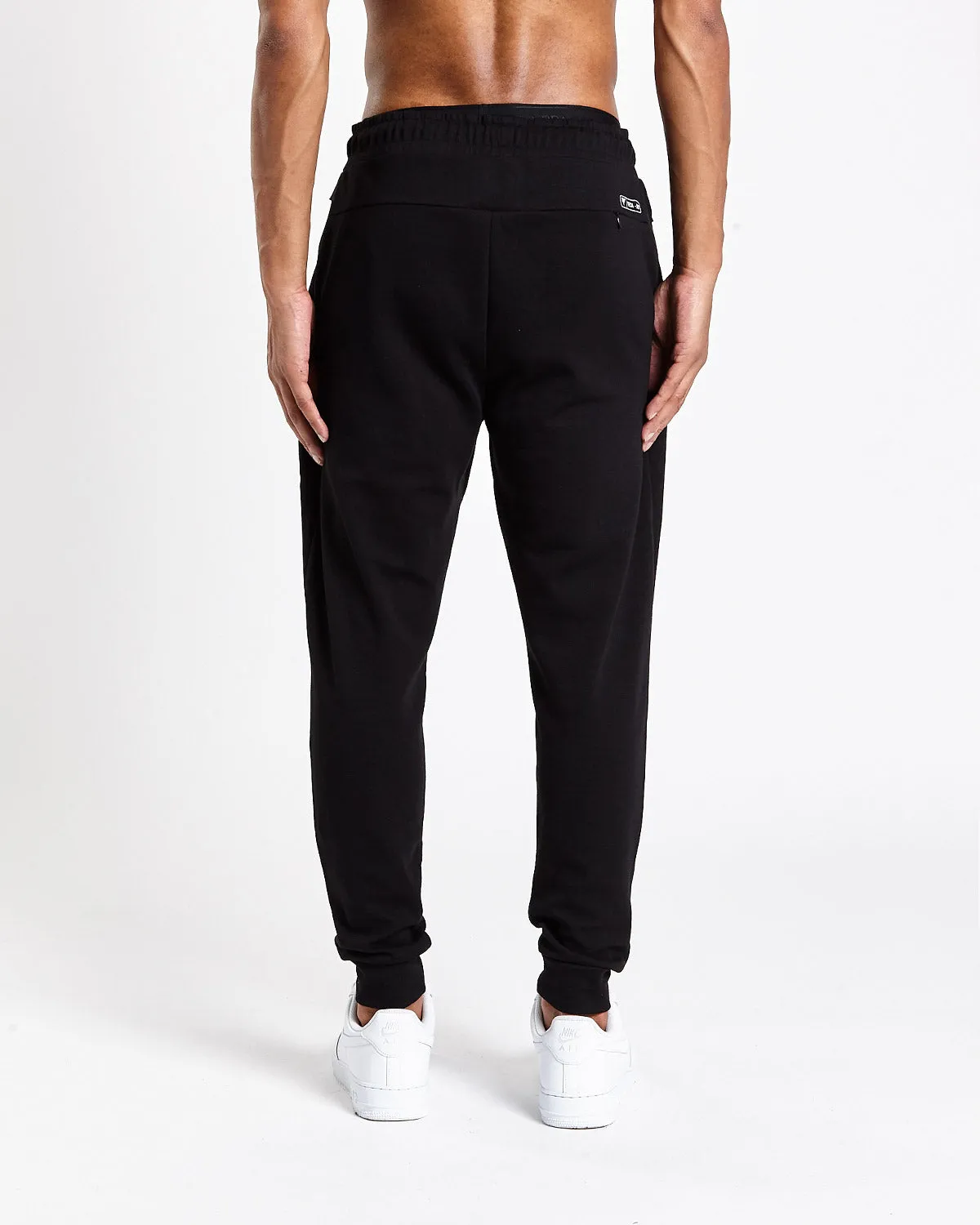 Tech-Dry Black Track Bottoms