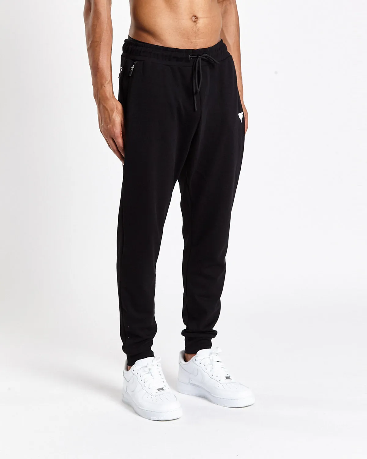 Tech-Dry Black Track Bottoms